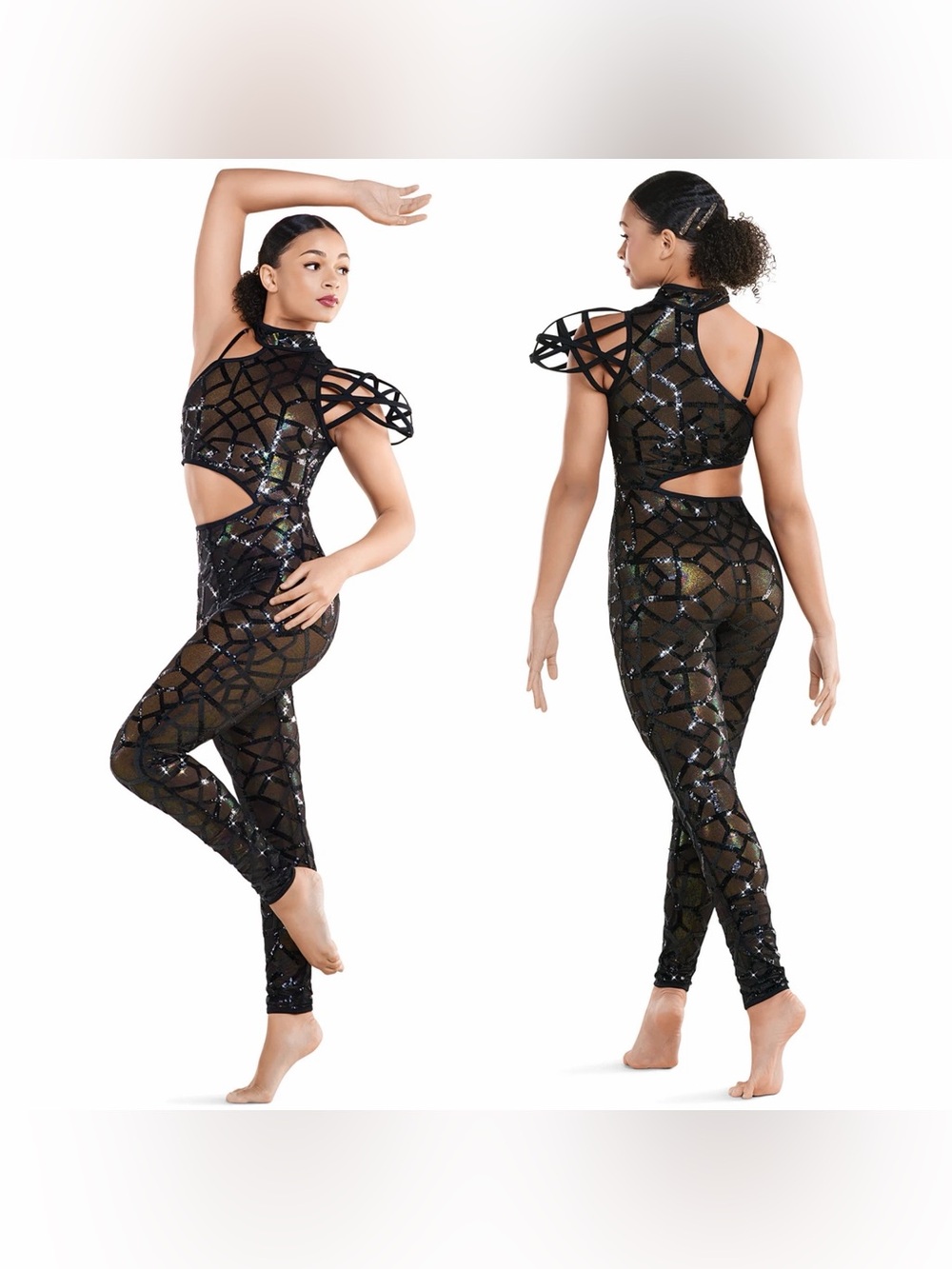 Revolution Tenth House Dance unitard costume black Prism TH25253 XXLA adult